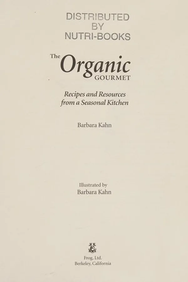Capa de The organic gourmet