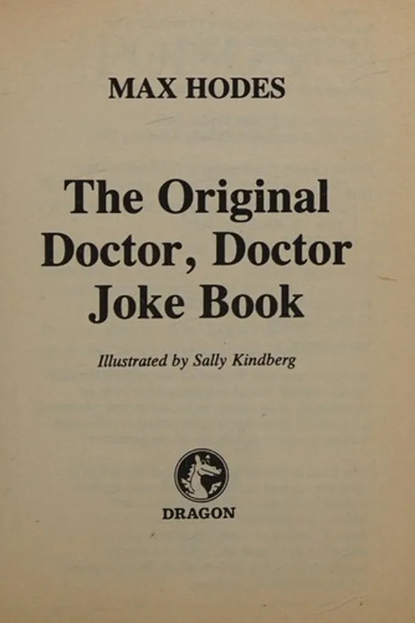 Capa de The original doctor,doctor joke book