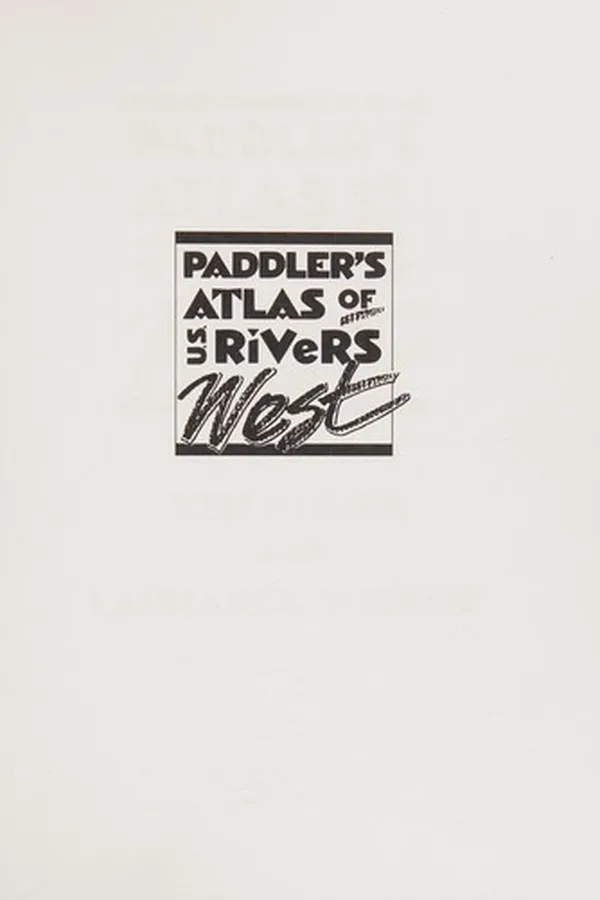 Capa de Paddler's Atlas of U. S. Rivers West