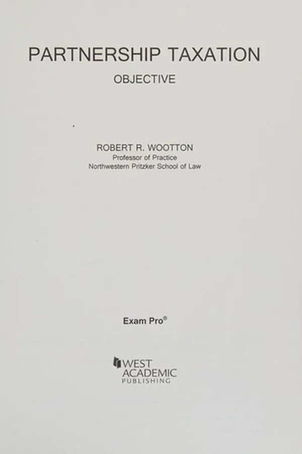 Capa de Exam Pro on Partnership Taxation