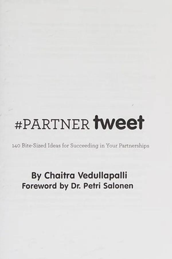 Capa de #PARTNER tweet Book01