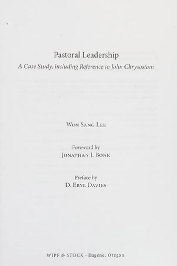 Capa de Pastoral Leadership