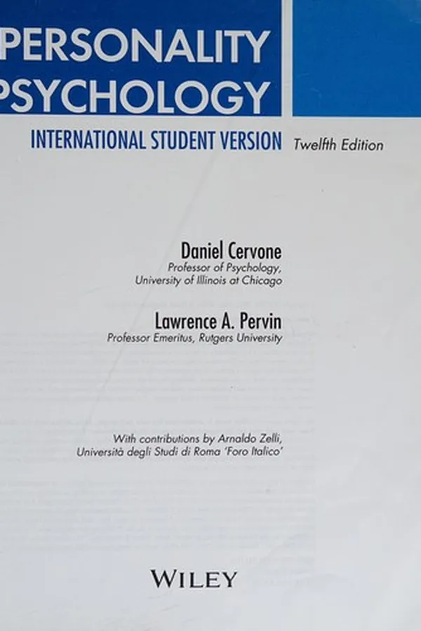 Cover of Personality Psychology