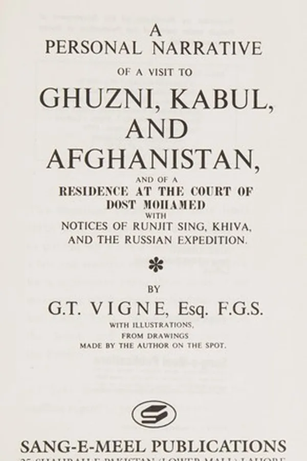 Capa de A Personal Narrative of a Visit to Ghuzni, Kabul and Afghanistan