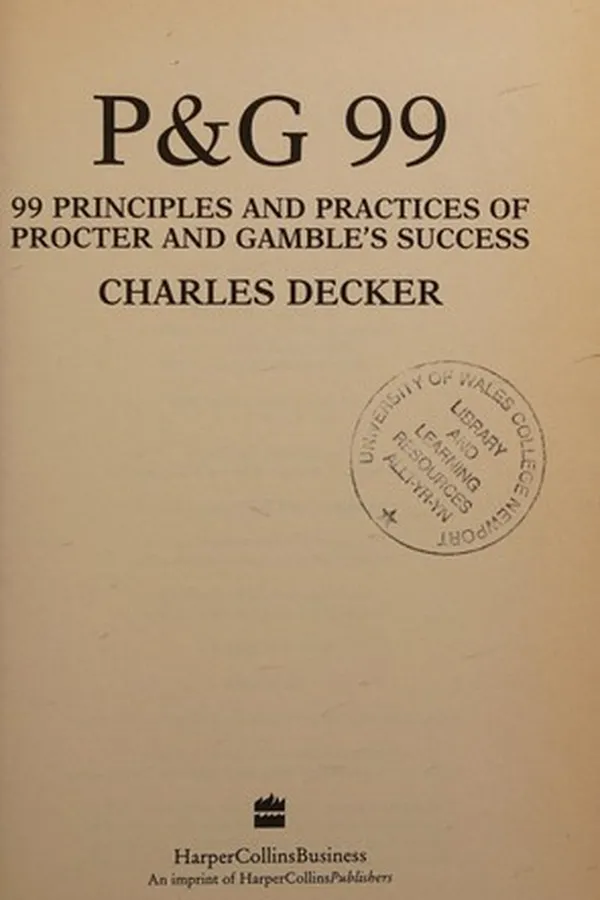 Cover of P and G 99