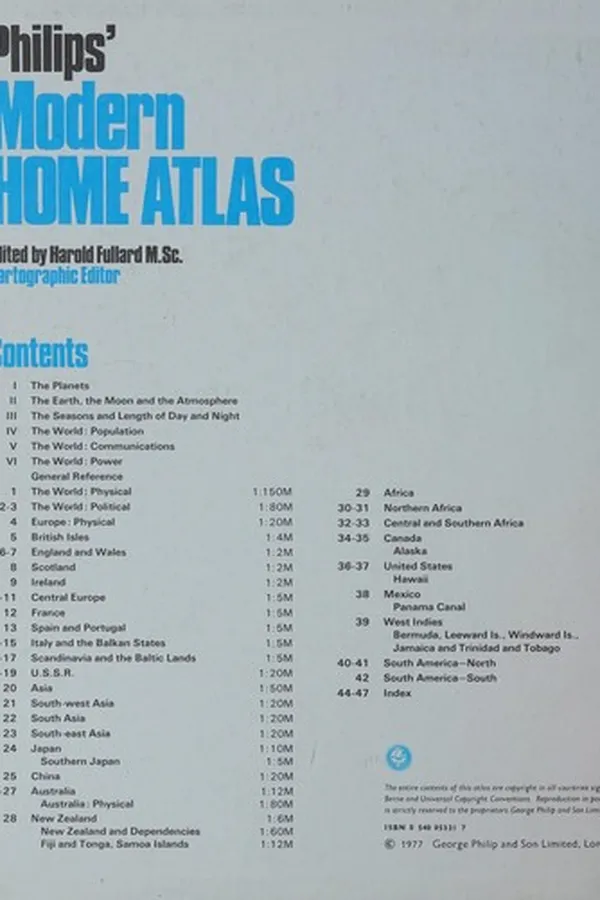 Capa de Philips' modern home atlas