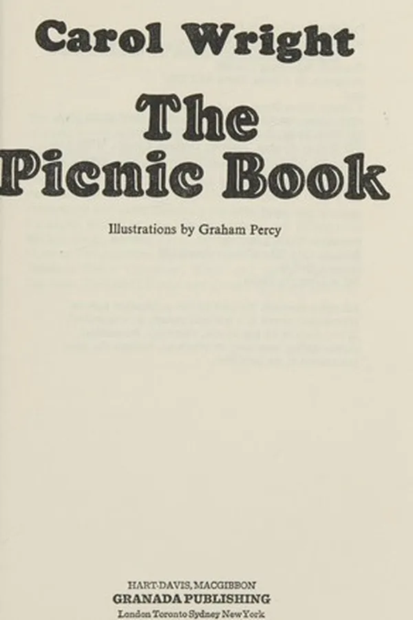 Capa de The picnic book