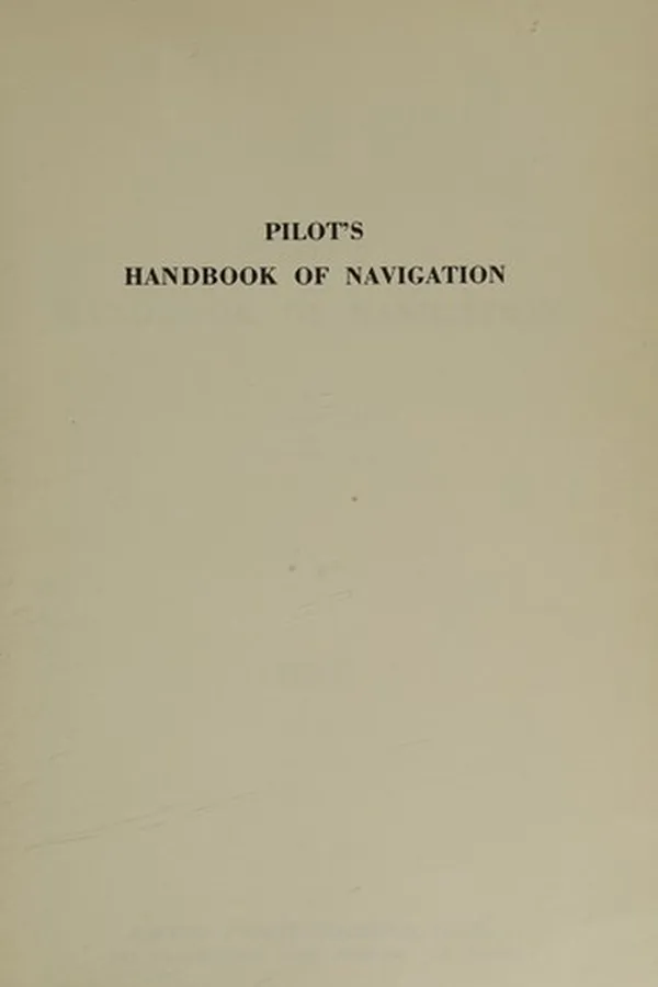 Cover of Pilot's handbook of navigation