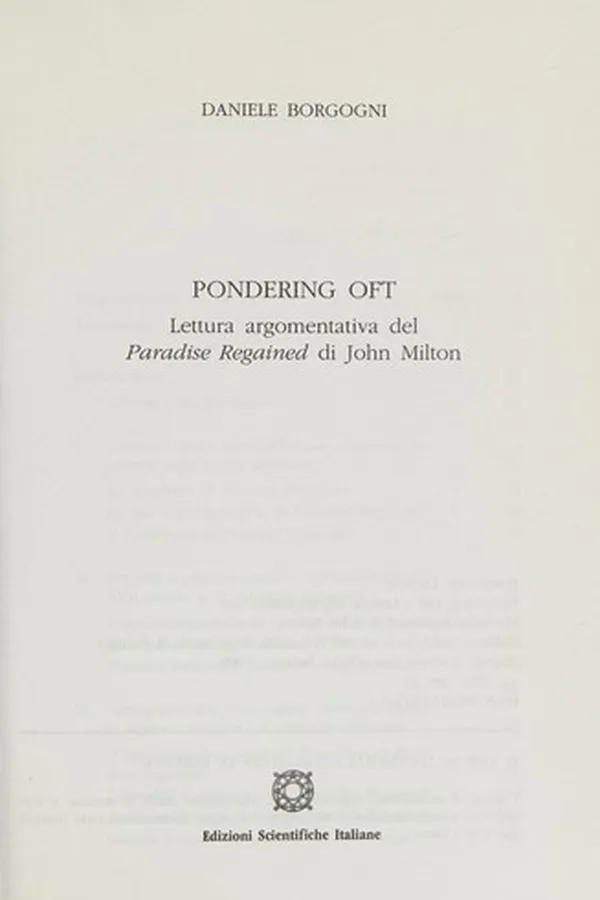 Capa de Pondering oft