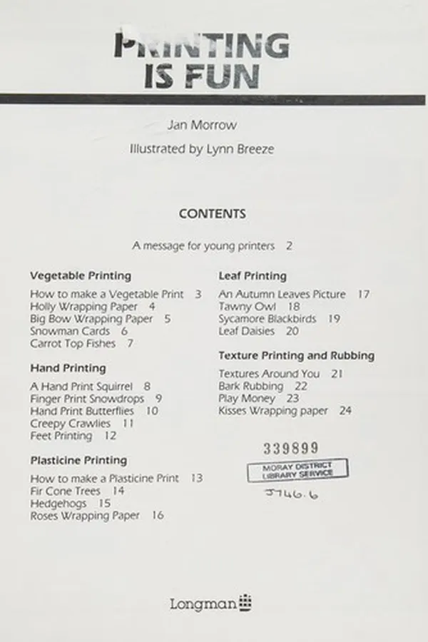 Capa de Printing Is Fun (D.I.Y. for Children)