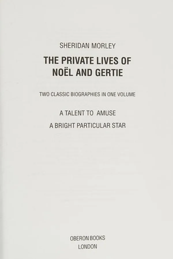 Capa de The private lives of Noël and Gertie