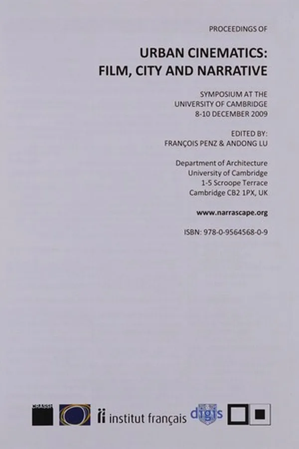 Capa de Proceedings of Urban Cinematics