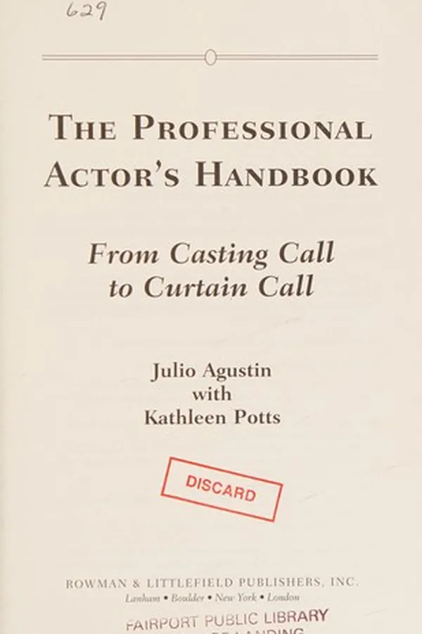 Cover of Professional Actor's Handbook