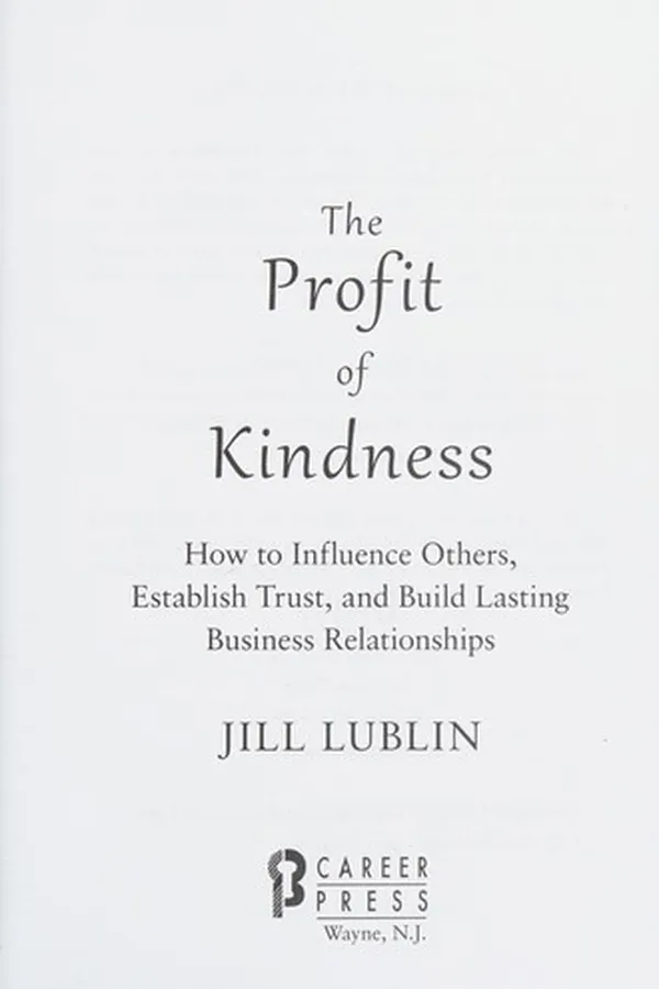 Capa de The profit of kindness