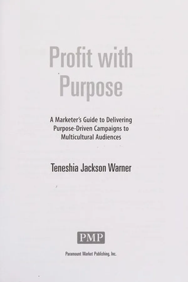 Capa de Profit with purpose