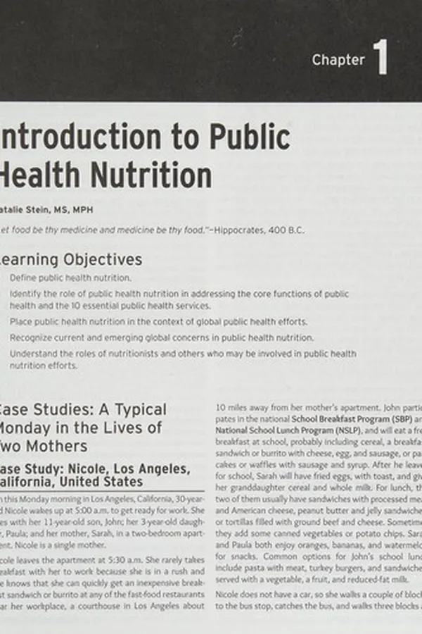 Capa de Public Health Nutrition