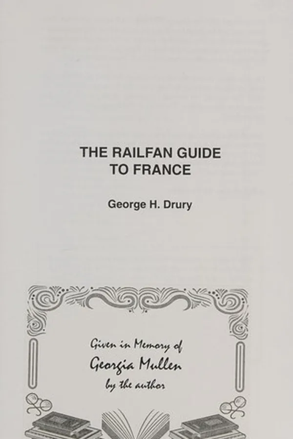 Capa de The Railfan Guide to France