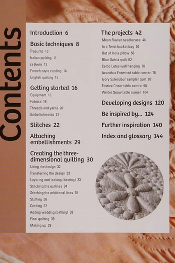 Capa de Raised quilt and stitch