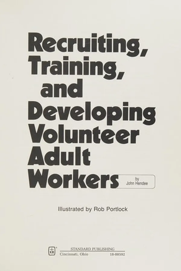 Capa de Recruiting, training, and developing volunteer adult workers