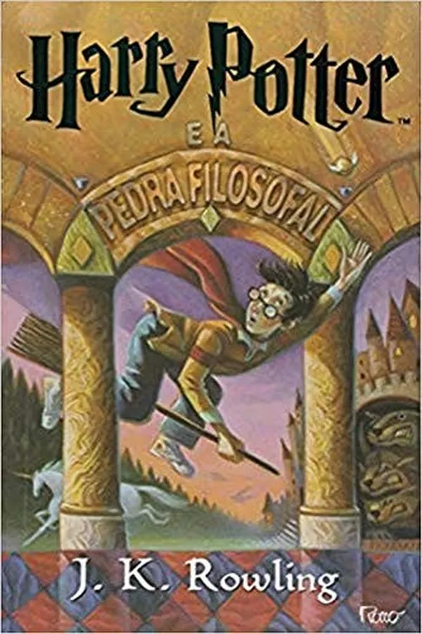 Capa de Harry Potter e a Pedra Filosofal