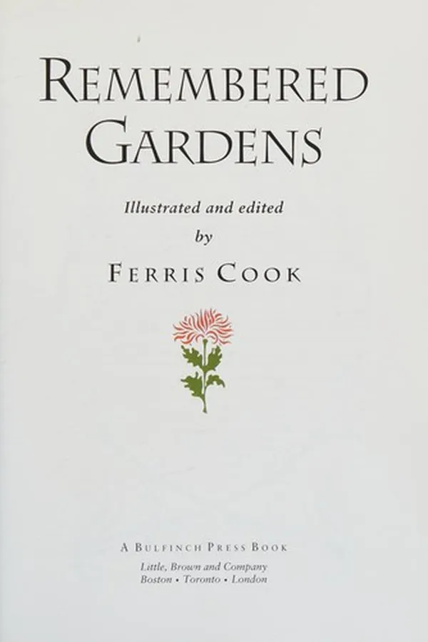 Capa de Remembered gardens
