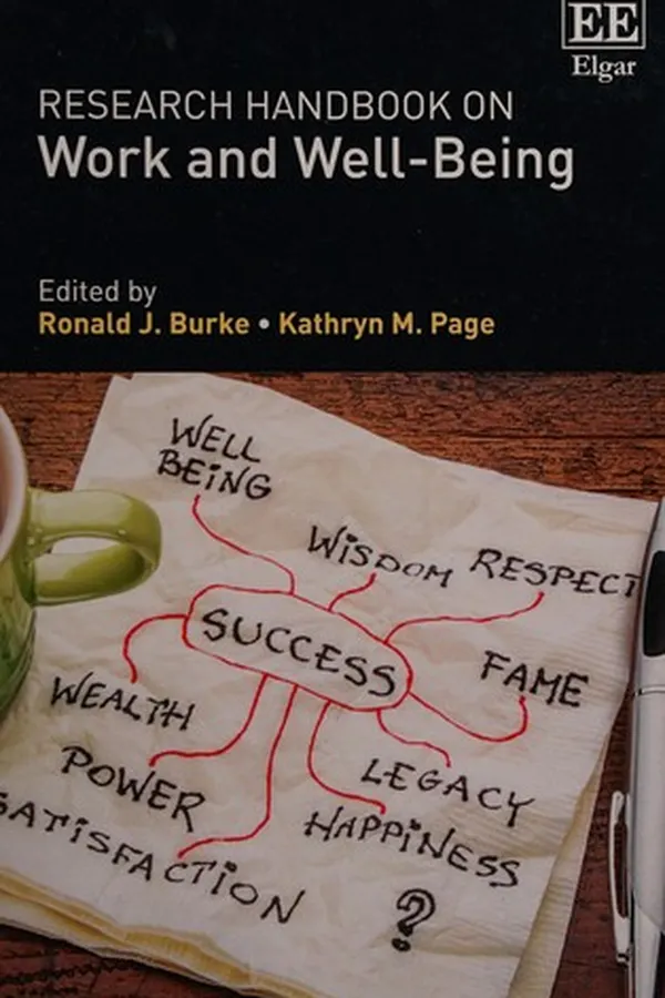 Capa de Research Handbook on Work and Well-Being