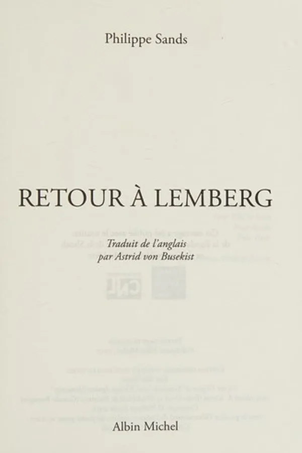 Cover of Retour à Lemberg