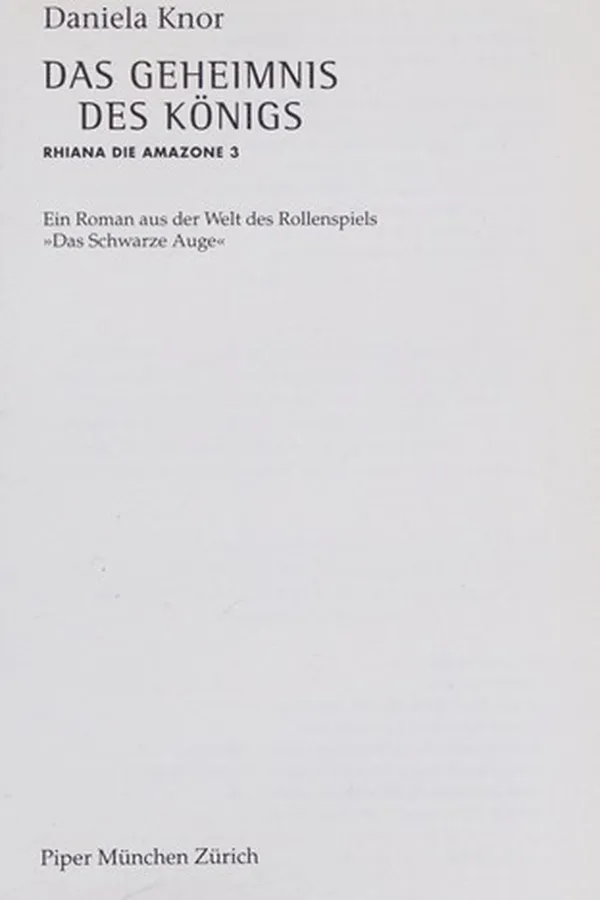 Capa de Das Geheimnis des Königs