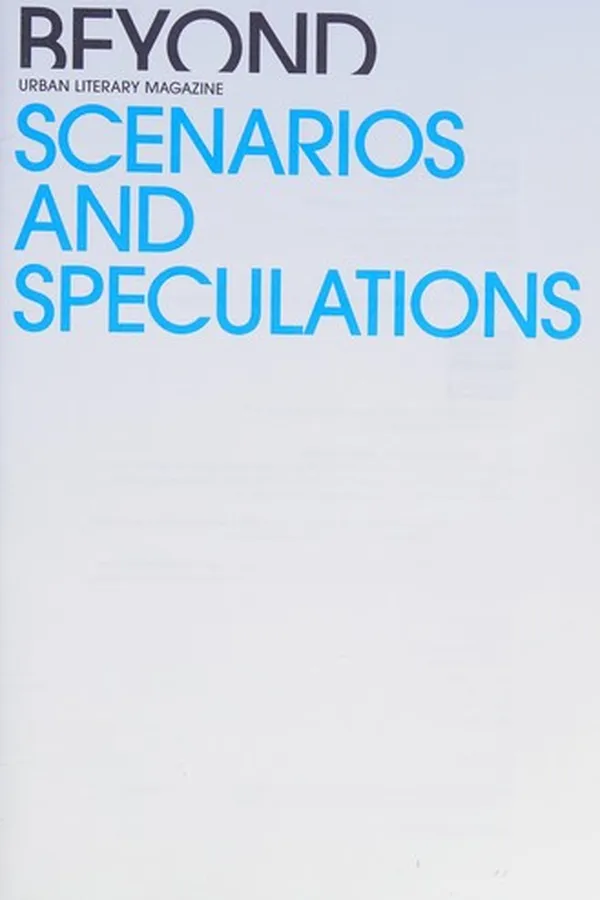 Capa de Scenarios and speculations