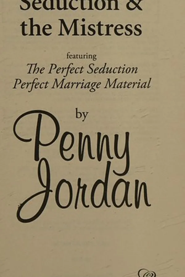 Capa de Seduction and the Mistress