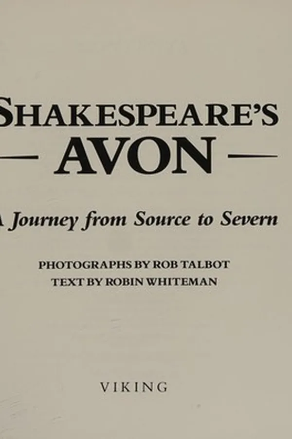 Capa de Shakespeare's Avon