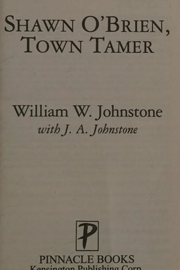 Capa de Shawn O'Brien, town tamer