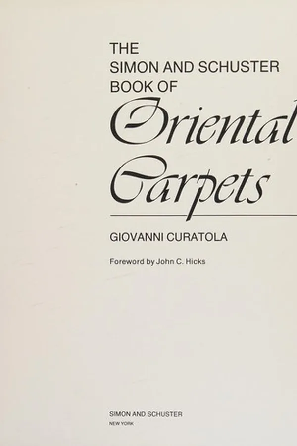 Capa de The Simon and Schuster book of oriental carpets
