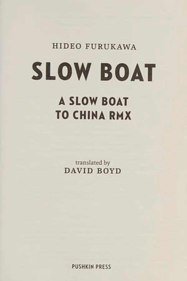 Capa de Slow boat
