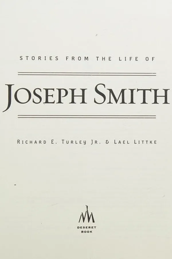 Capa de Stories from the life of Joseph Smith