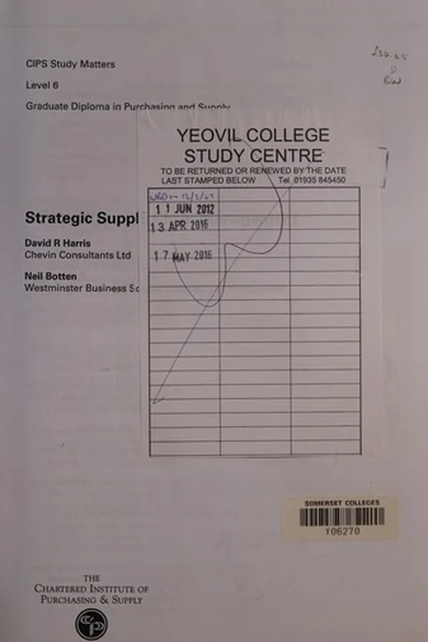 Capa de Strategic Supply Chain Management