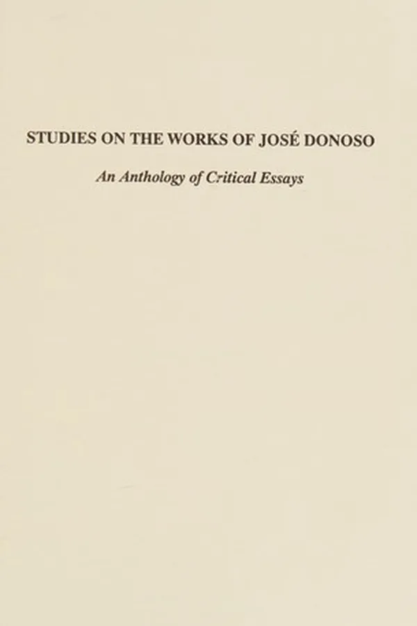 Capa de Studies on the Works of Jose Donoso