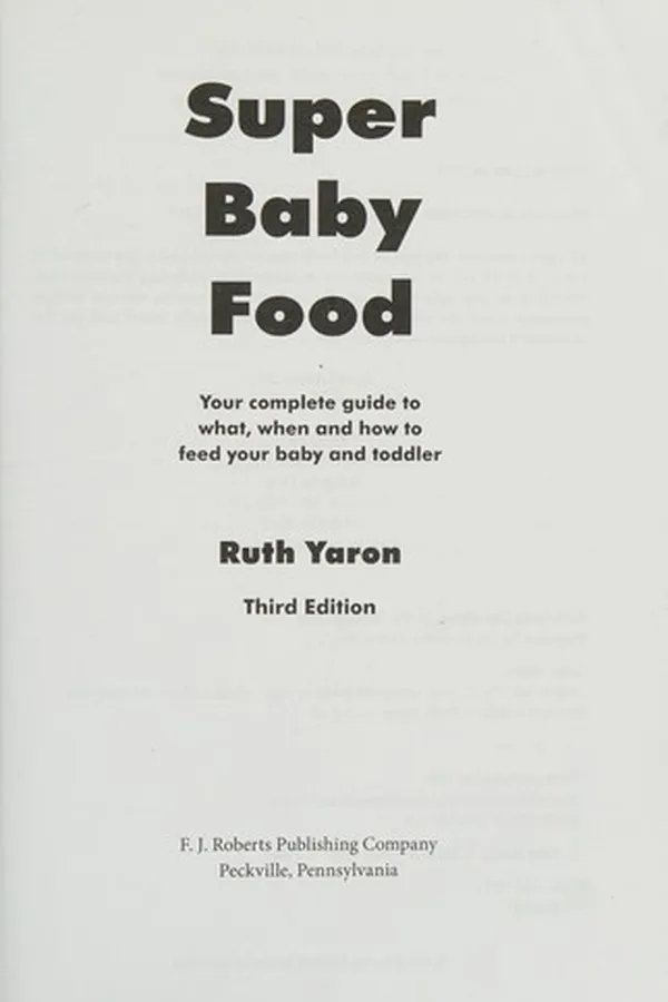 Capa de Super baby food