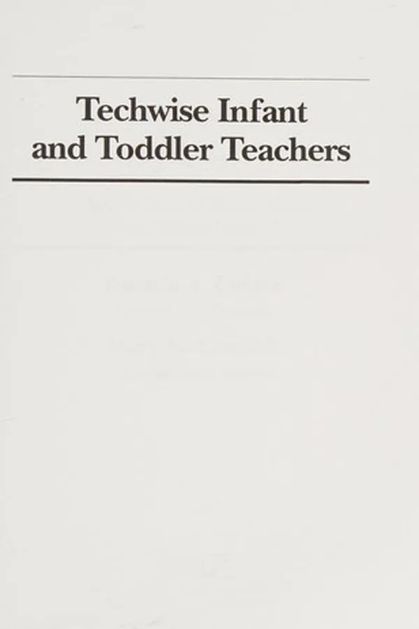 Capa de Techwise Infant and Toddler Teachers