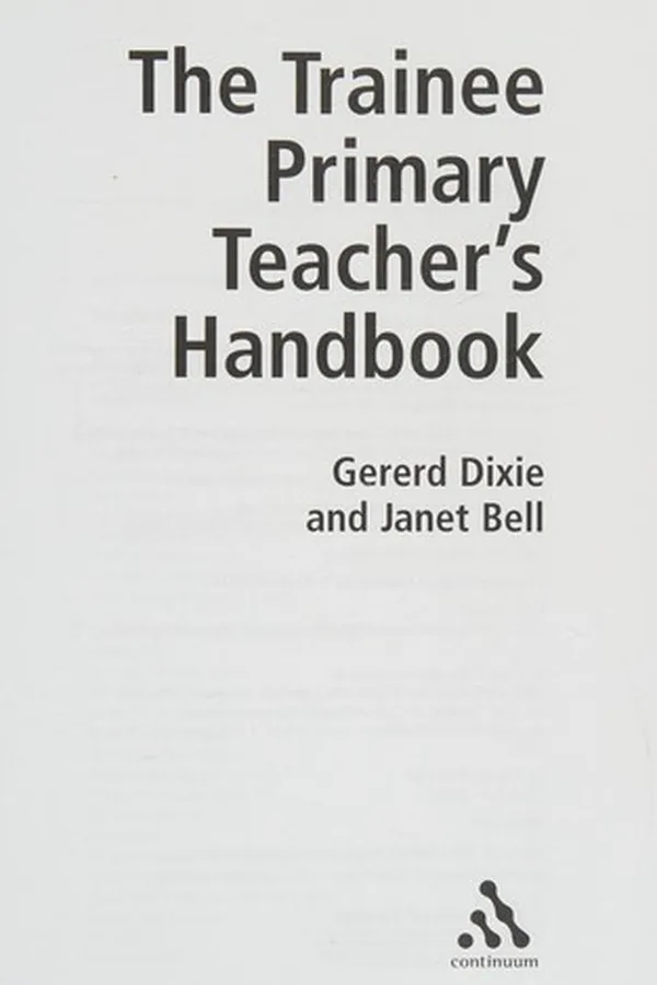 Capa de The trainee primary teacher's handbook
