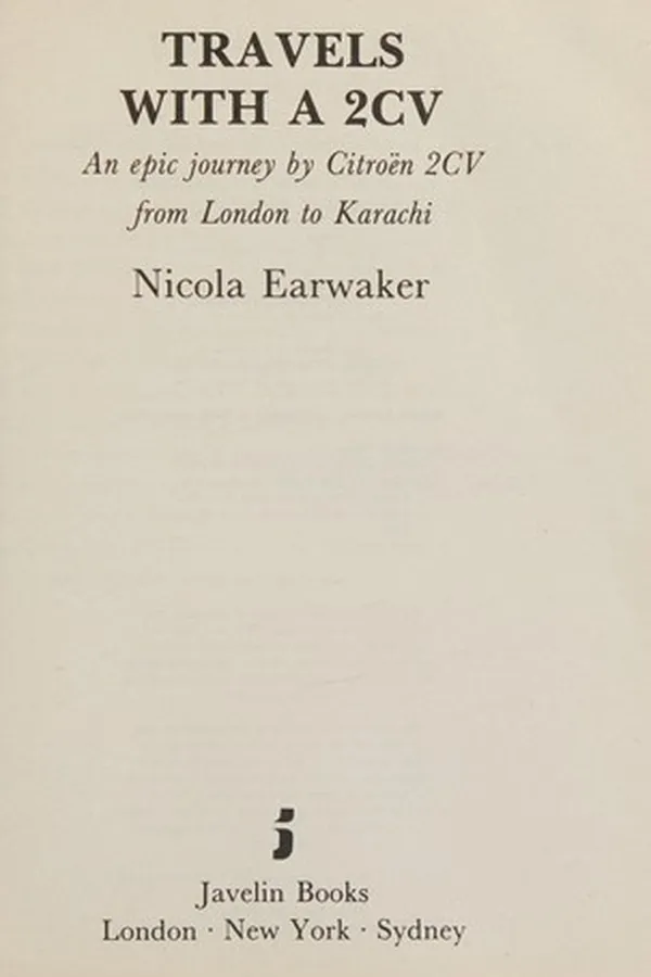Capa de Travels with a 2CV