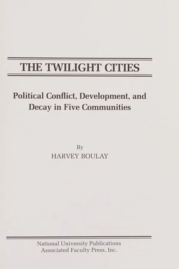 Capa de The twilight cities