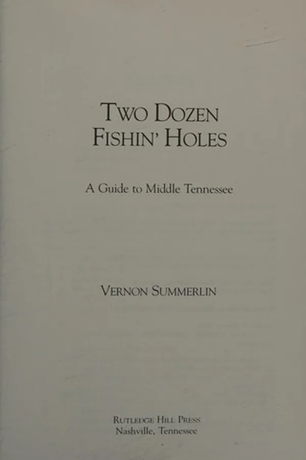 Capa de Two dozen fishin' holes