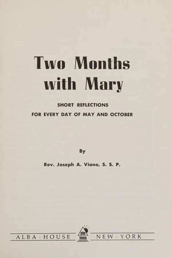 Capa de Two Months With Mary