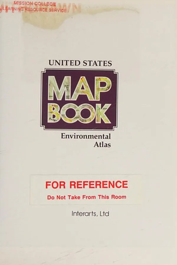 Capa de United States Mapbook, Environmental Atlas (Mapbook Atlas Series)