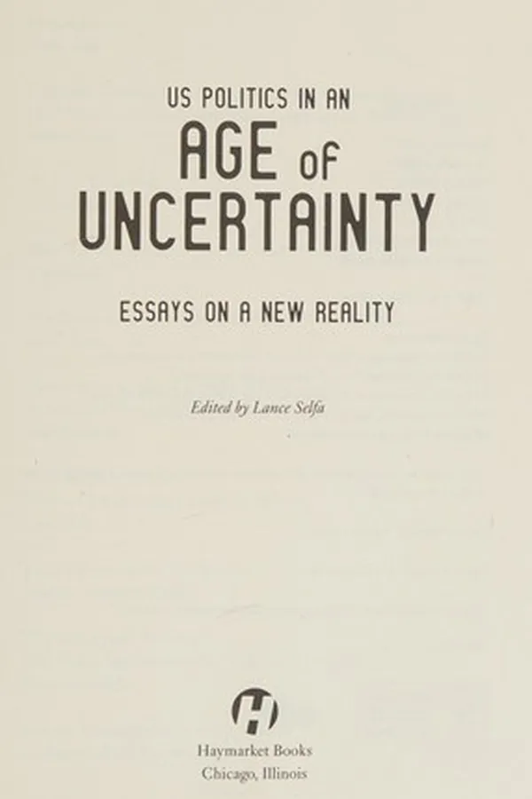 Capa de US politics in an age of uncertainty