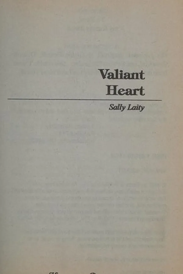 Capa de Valiant Heart (Heartsong Presents #236)
