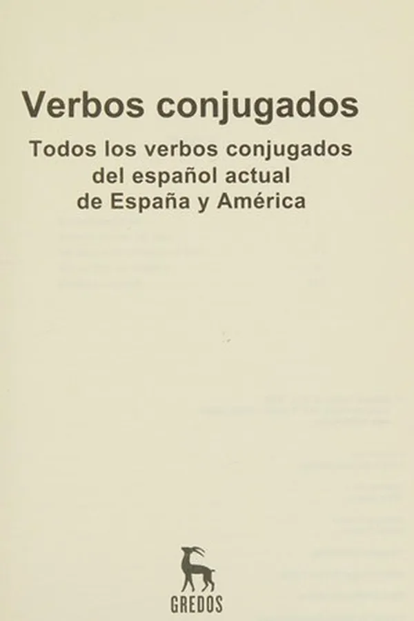 Cover of Verbos conjugados