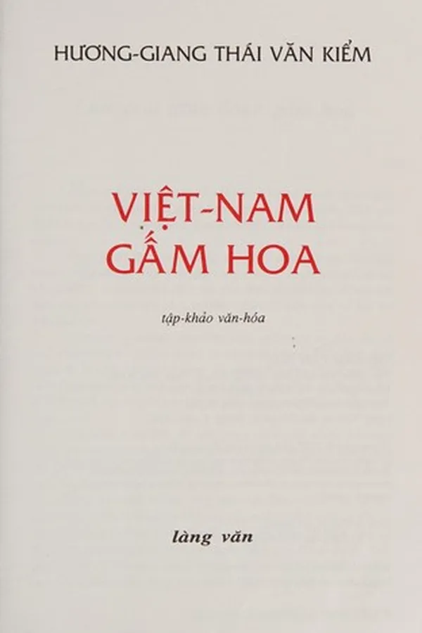 Capa de Viêt-Nam gâm hoa