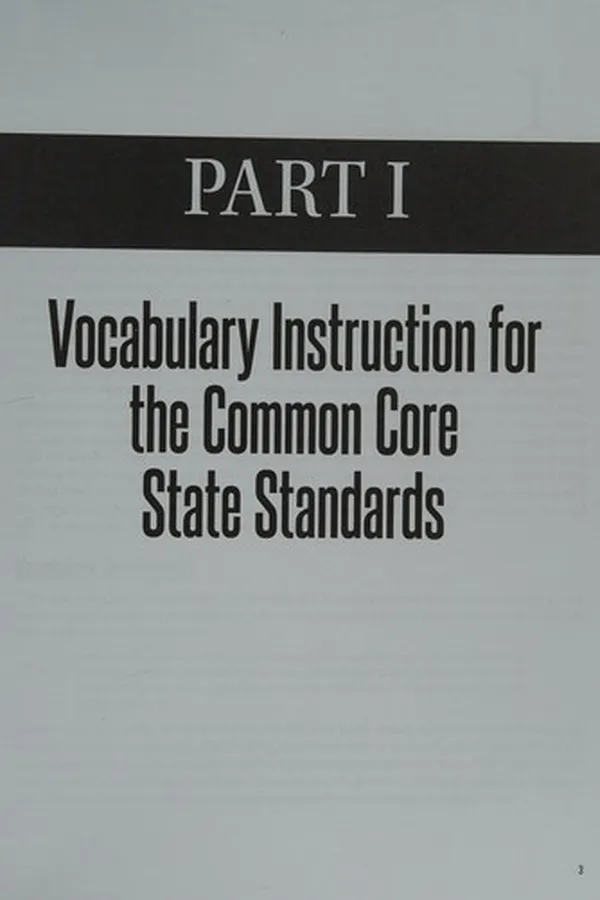 Capa de Vocabulary for the Common Core